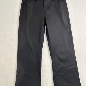 Black liverpool straight leg trousers